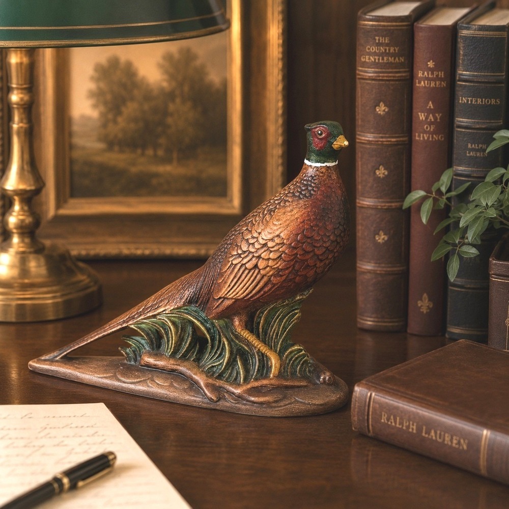 Vintage Holland Mold Co Pheasant Figurine Bird Country Hunting Game Decor